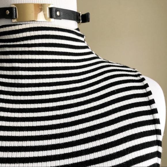 Soprano Tank Dress Black & White Stripe Tank Dress - Picture 5 of 7